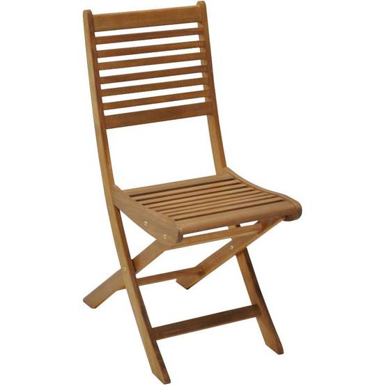 Chaise Pliante Eucalyptus Naturel - PROLOISIRS - Image 3