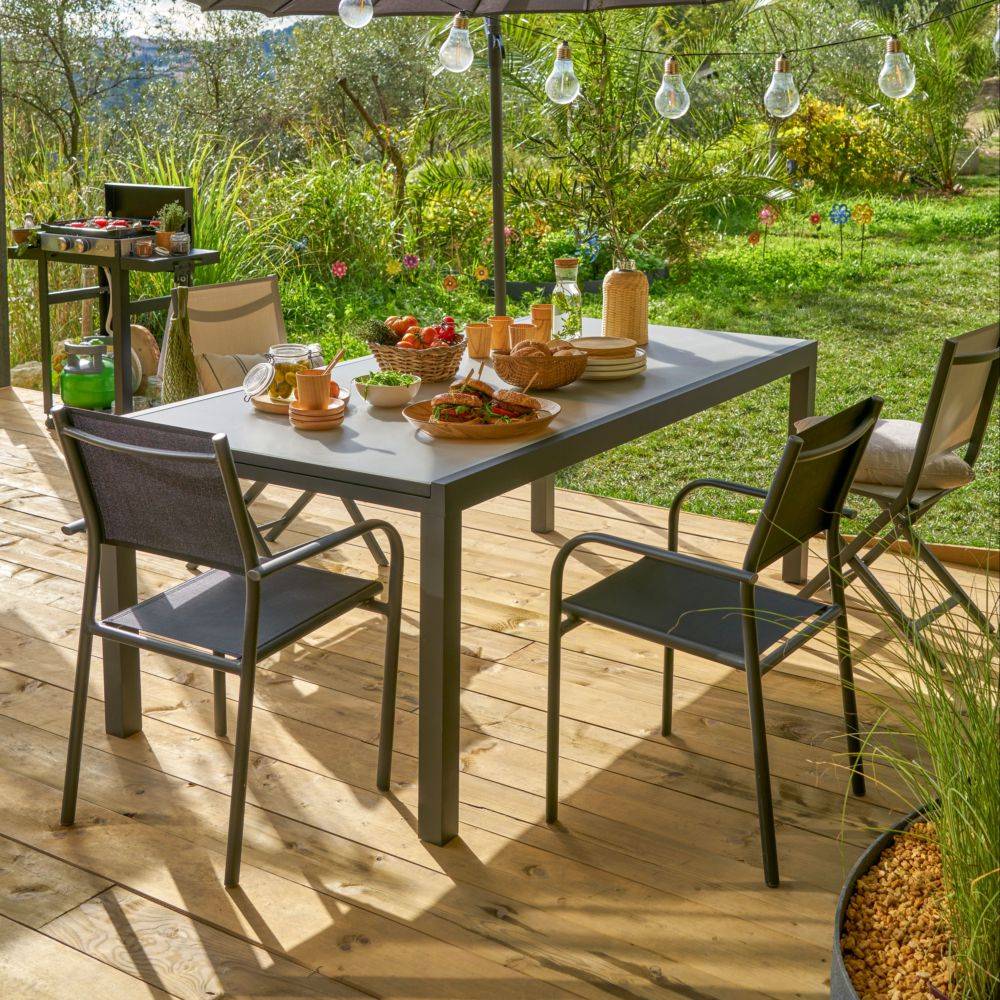 Fauteuil De Jardin Empilable Aluminium – PROLOISIRS - Image 3
