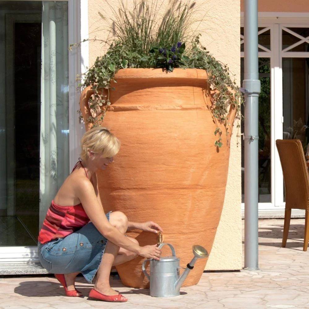 Garantia - Récupérateur d'eau de pluie 360L robinet et collecteur inclus sable Amphore Antik - GARANTIA - Image 6