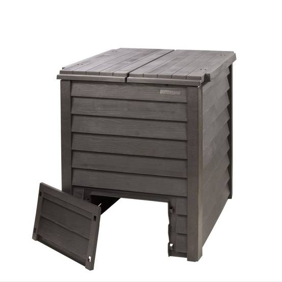 Composteur GARANTIA Thermo-Wood 600L marron + grille de fond - Image 5