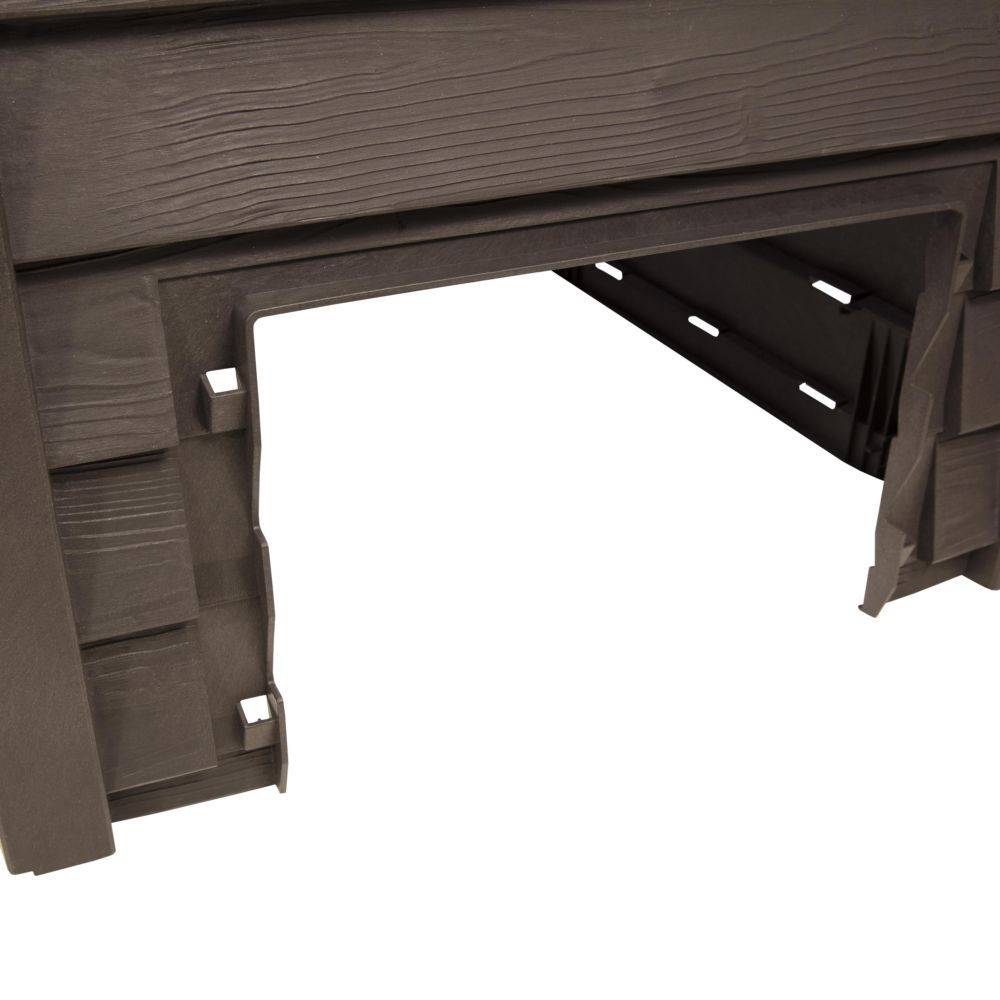 Composteur GARANTIA Thermo-Wood 600L marron + grille de fond - Image 12