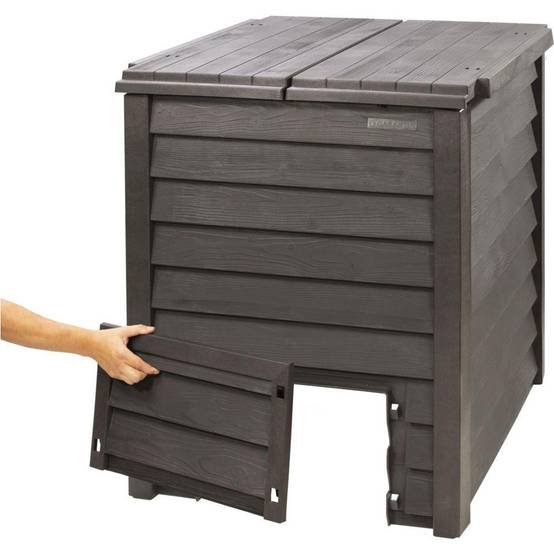 Composteur GARANTIA Thermo-Wood 600L marron + grille de fond - Image 21