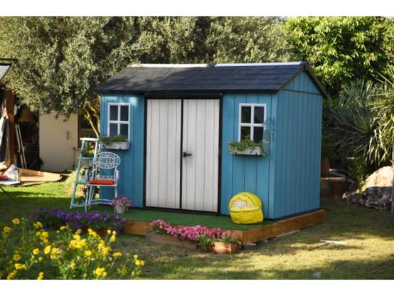 Keter - Abri de jardin résine anthracite avec plancher 8m² Ep.20mm Brossium - Keter - Image 5