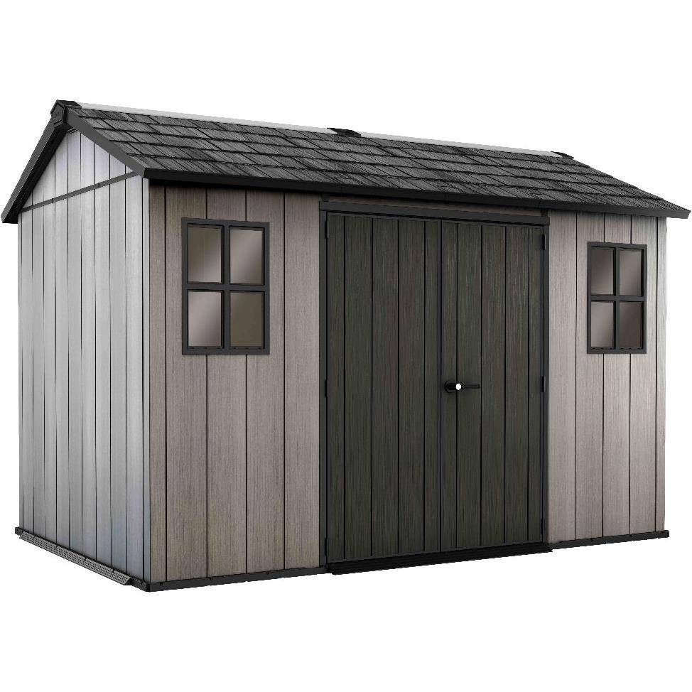 Keter - Abri de jardin résine anthracite avec plancher 8m² Ep.20mm Brossium - Keter - Image 10
