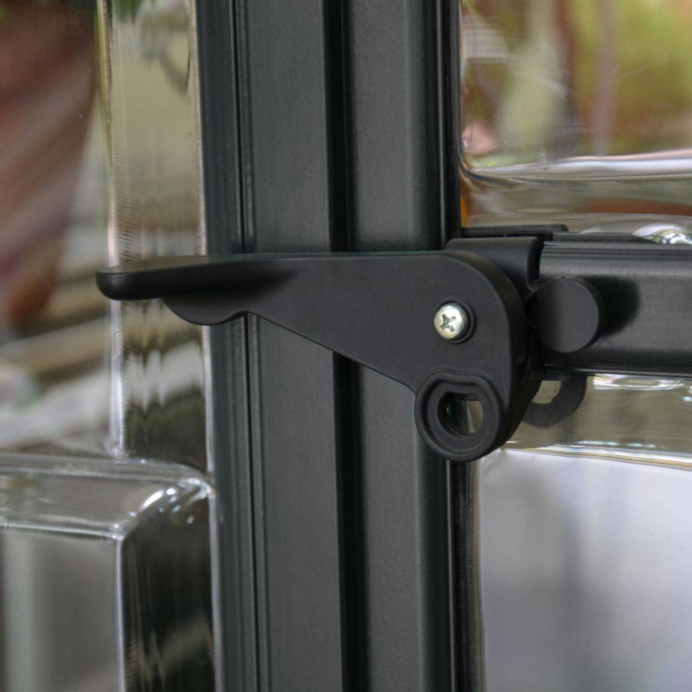 Canopia by Palram - Serre de jardin polycarbonate aluminium anthracite 5,7 m² Harmony avec embase - Canopia by Palram - Image 5
