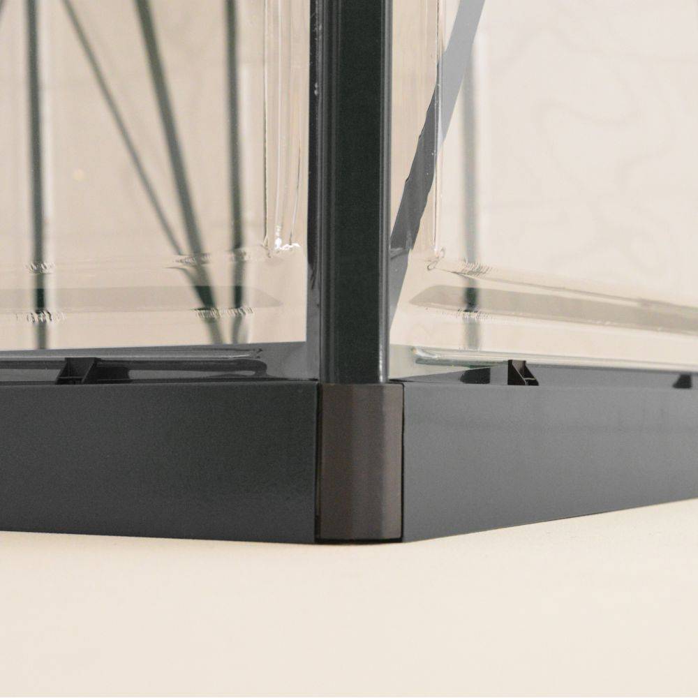 Canopia by Palram - Serre de jardin polycarbonate aluminium anthracite 5,7 m² Harmony avec embase - Canopia by Palram - Image 7