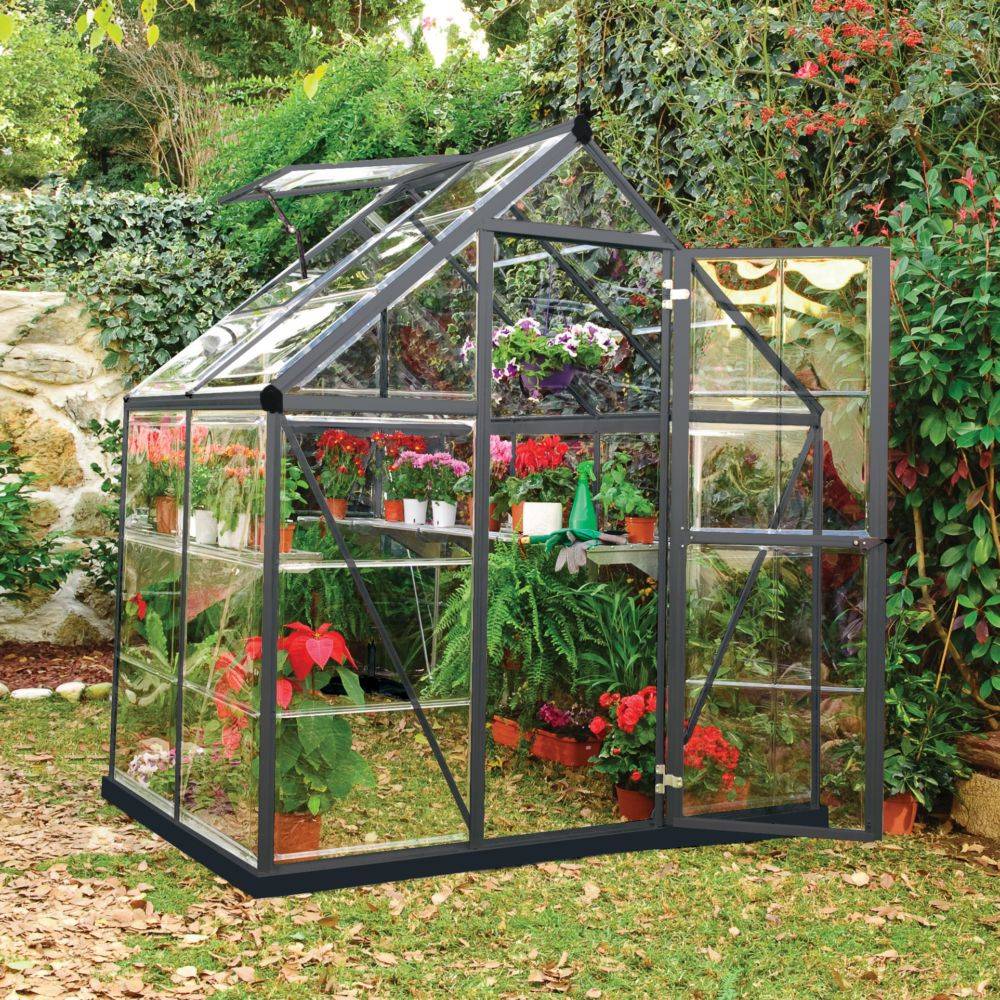 Canopia by Palram - Serre polycarbonate Harmony gris 2.3 m² - Palram Canopia