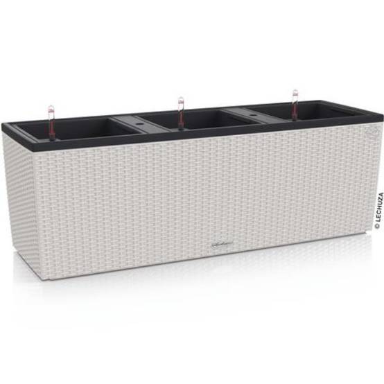 Jardinière Lechuza Trio Cottage L100 H34 cm gris clair