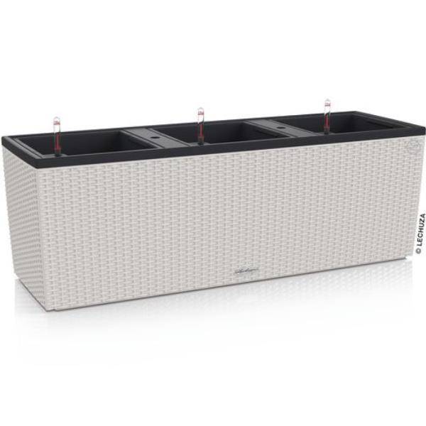 Jardinière Lechuza Trio Cottage L100 H34 cm gris clair
