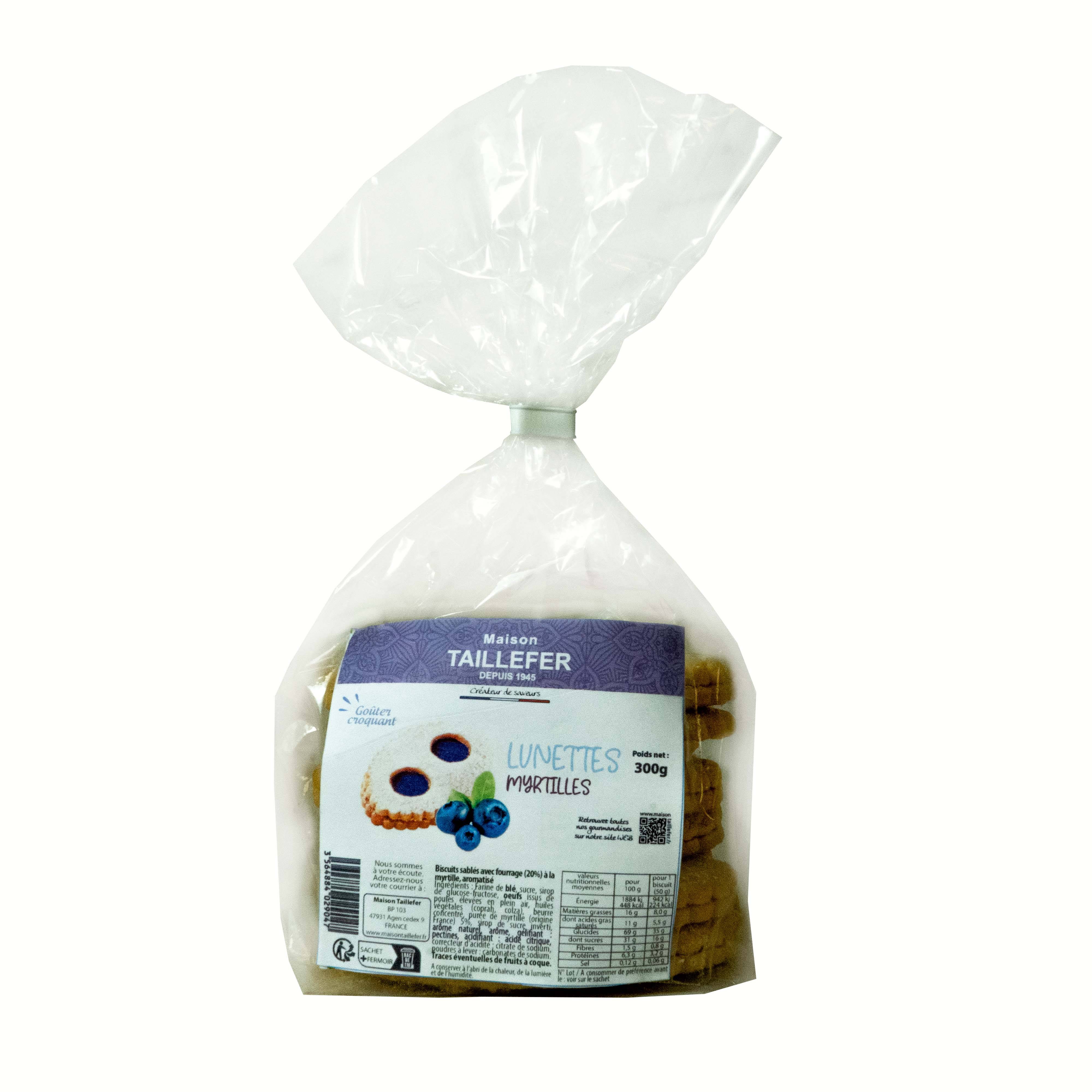 Maison Taillefer - Lunettes à la myrtille 300 g - Maison Taillefer