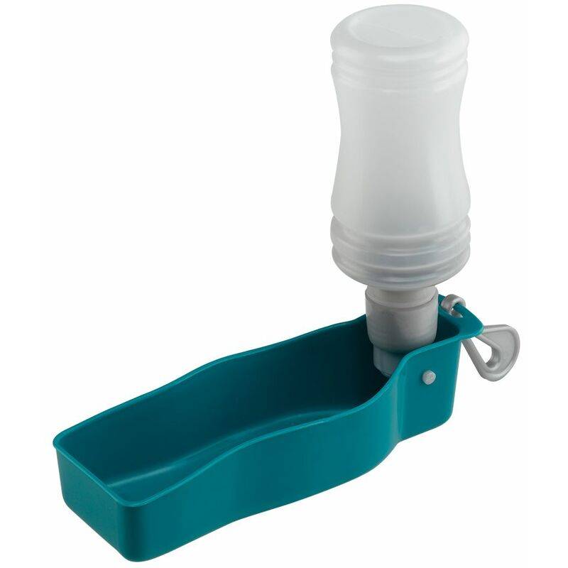 Abreuvoir de voyage gourde plastique bleu L.19.5 cm l.6.7 cm H.6.2 cm - Ferplast - Image 3