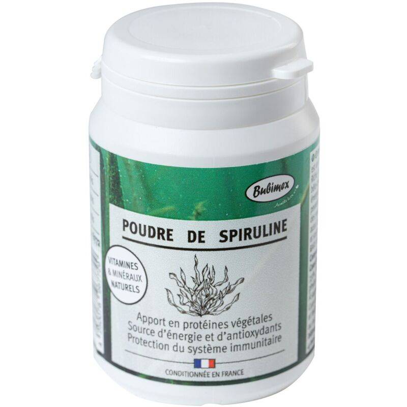 Bubimex - Poudre de Spiruline 60 g complément alimentaire - BUBIMEX