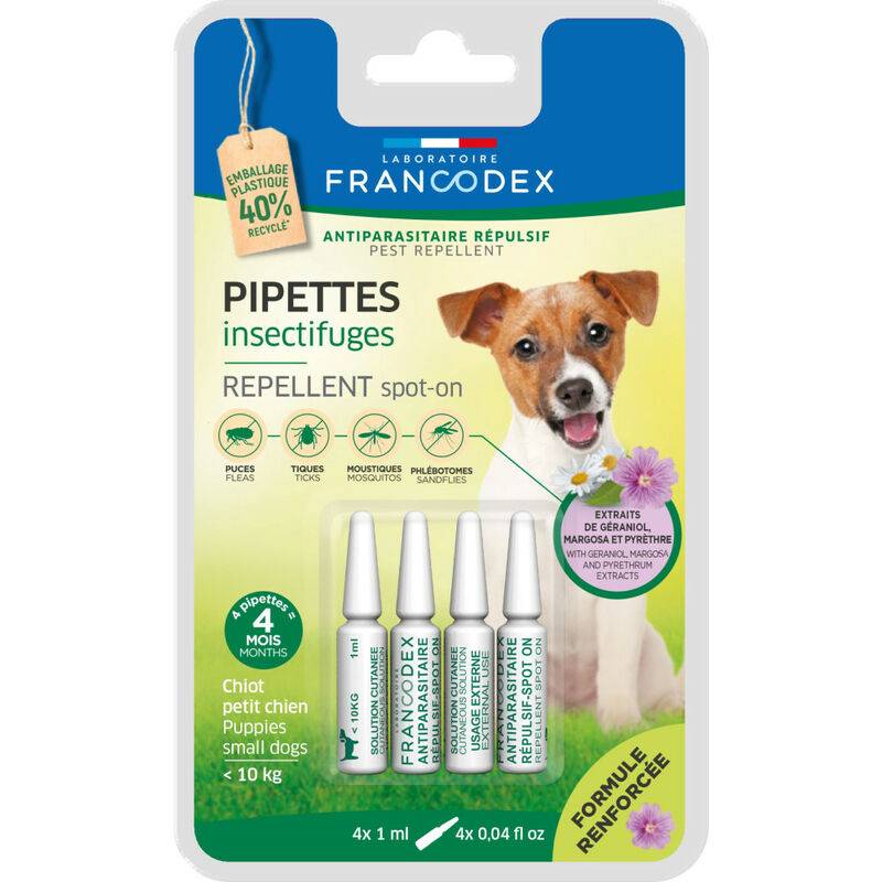 Francodex - Pipettes Antiparasitaires Répulsives - FRANCODEX - Image 1