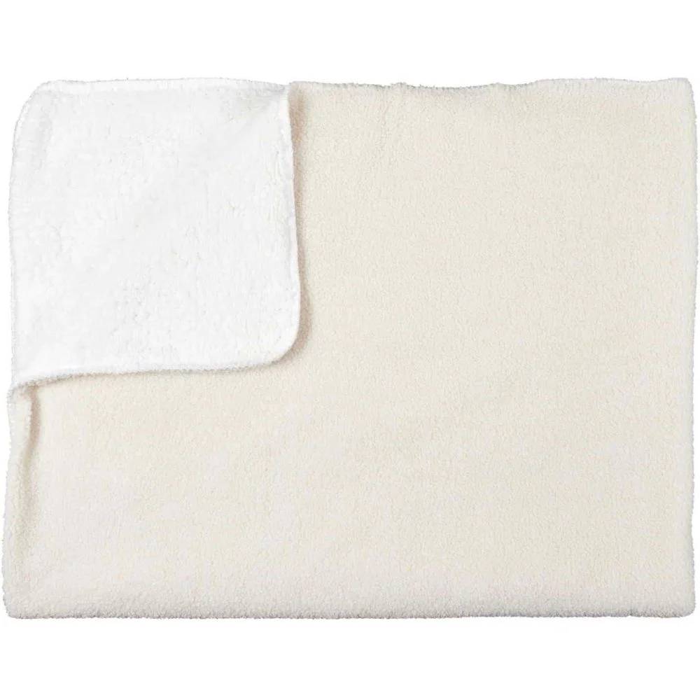 Plaid Polyester Ecru L. 120 cm P. 150 cm - THE HOME DECO FACTORY - Image 8