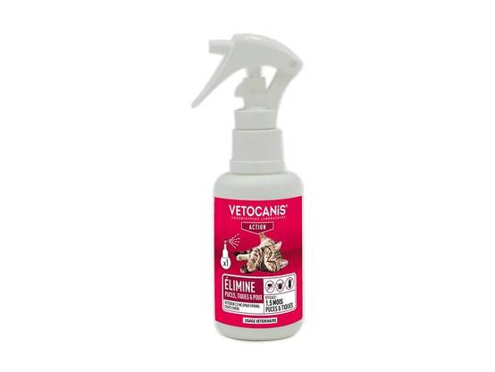 Spray Fipronil 2,5 mg Chats Chiens 100 ml – VETOCANIS