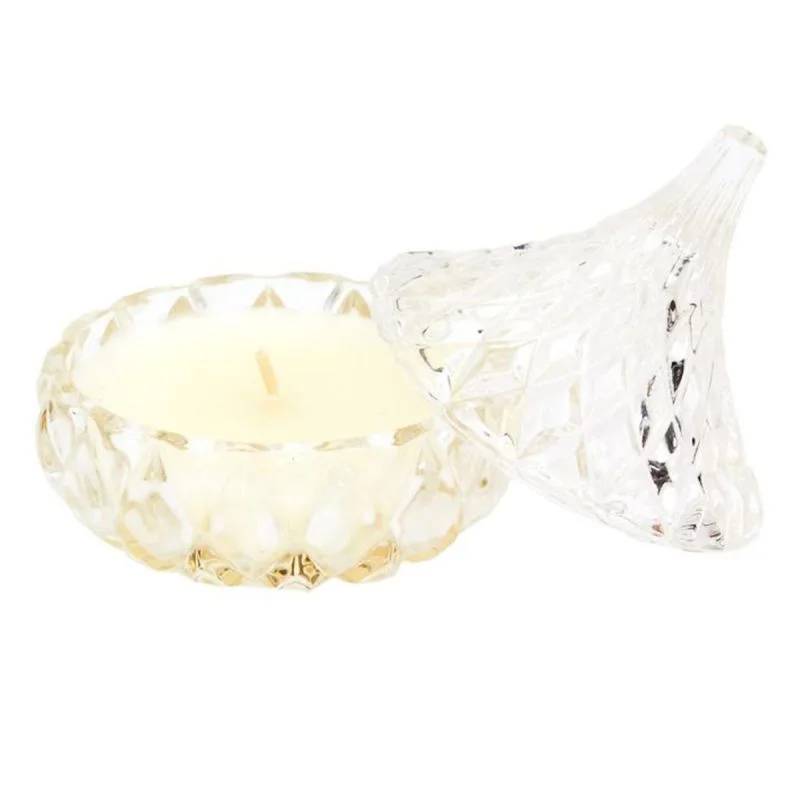 Bougie parfumée verre paraffine blanc transparent 160g - PARIS PRIX - Image 4