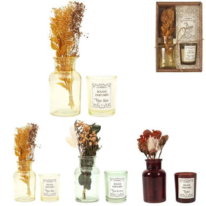 Bougie Parfumée Cachemire - Pot Velours The Home Déco Factory - 350gr - France