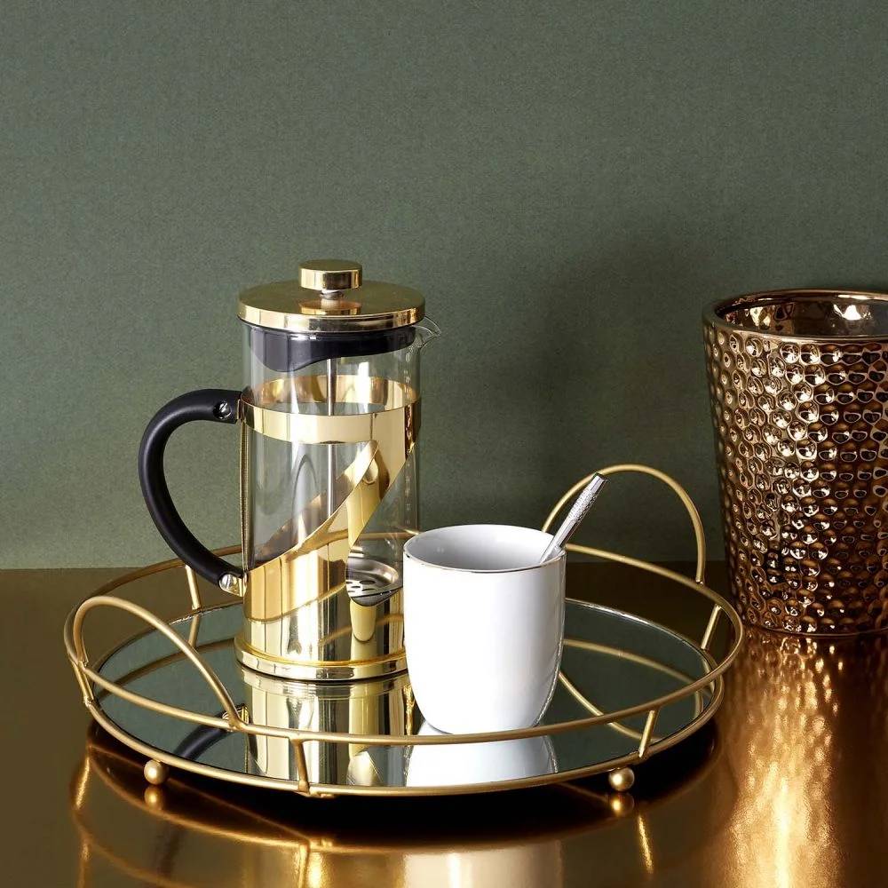Plateau de présentation Fer Verre 34 cm – THE HOME DECO FACTORY - Image 9