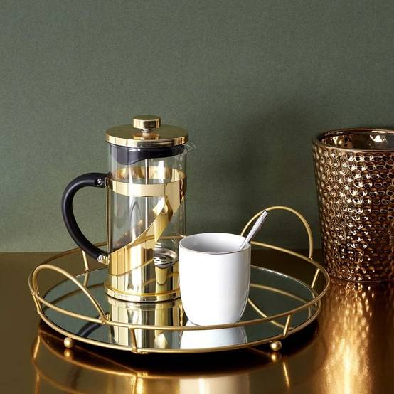 Plateau de présentation Fer Verre 34 cm – THE HOME DECO FACTORY - Image 6