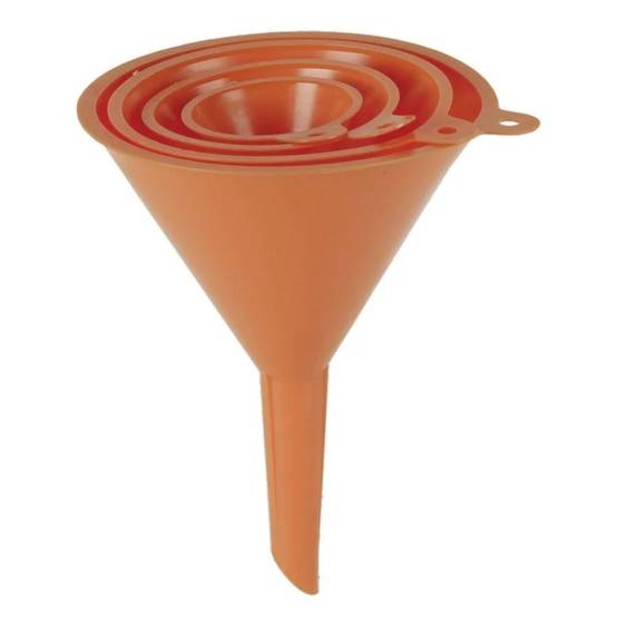 Pressol - Assortiment d'entonnoirs polyéthylène orange Ø 50-120 mm - PRESSOL - Image 2