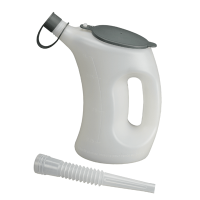 Bidon PEHD Blanc Transparent 1 l avec Couvercle - PRESSOL