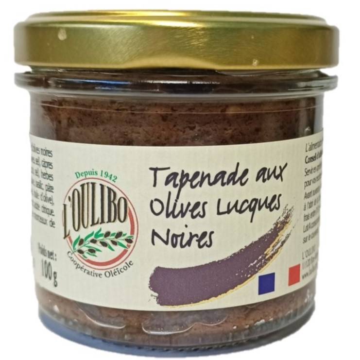 Tapenade aux olives AOP Lucques noires Oulibo 100 g