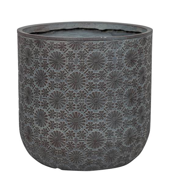 Ecloz - Pot rond Chester Gris foncé en fibre Ø25 x H.25 cm - ECLOZ - Image 2