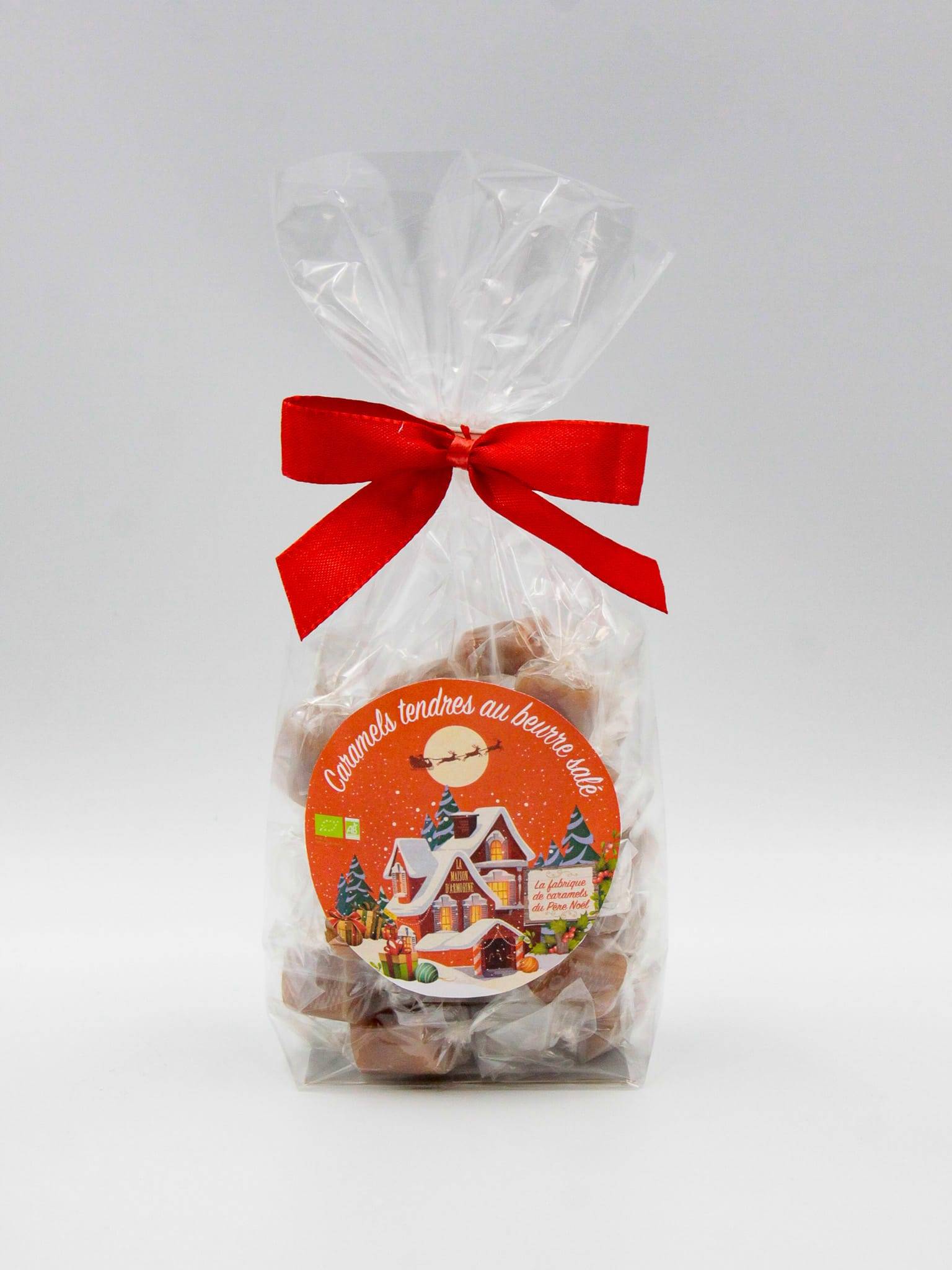 Sachet Caramel du Père Noël : caramel tendre au beurre salé 150g