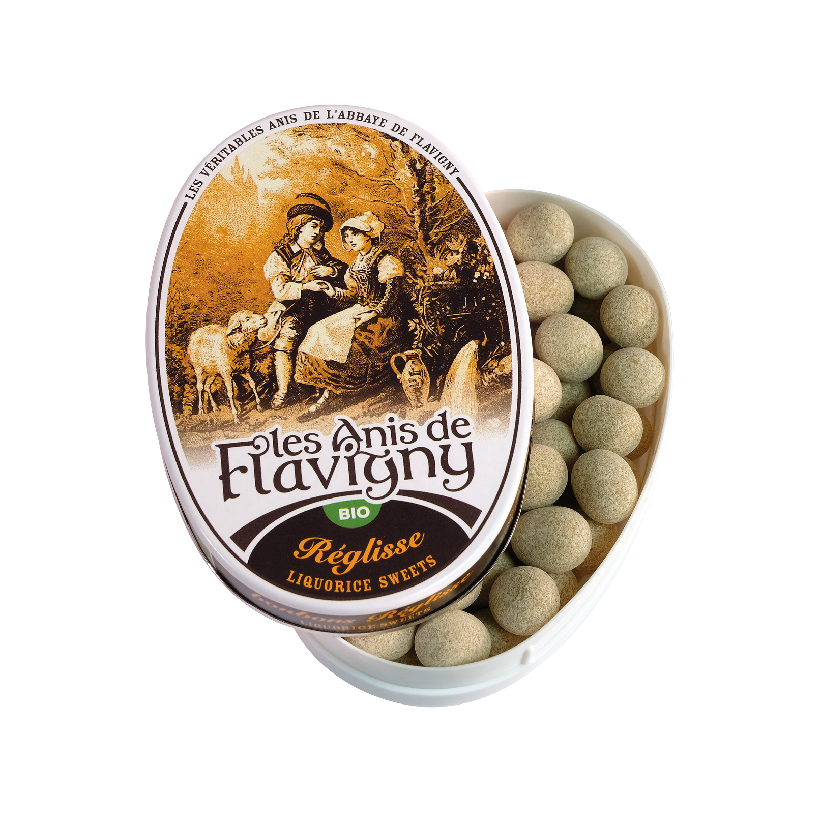 Les Anis de Flavigny - Bonbons réglisse 50 g BIO - Les Anis de Flavigny