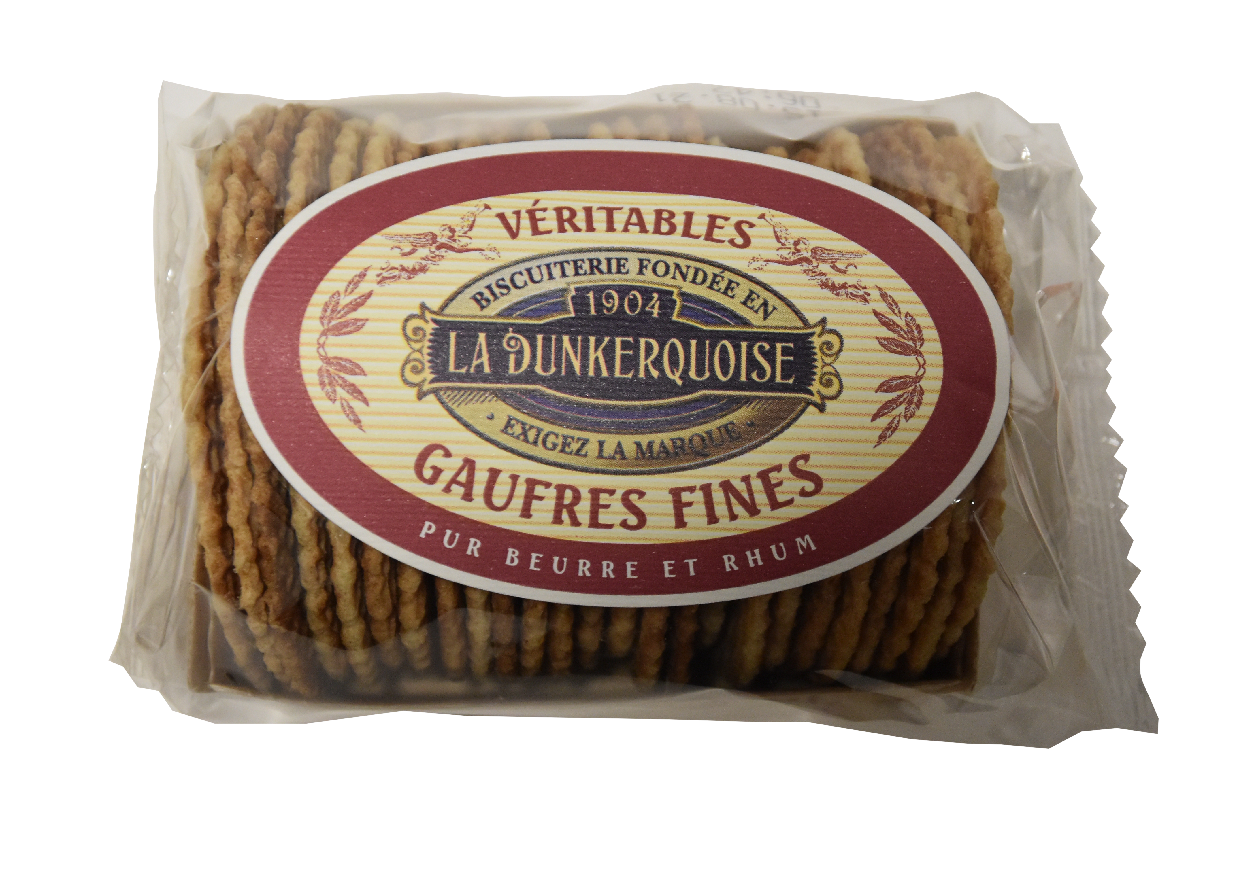 La Dunkerquoise - Gaufres fines pur beurre et rhum 175 g - La Dunkerquoise