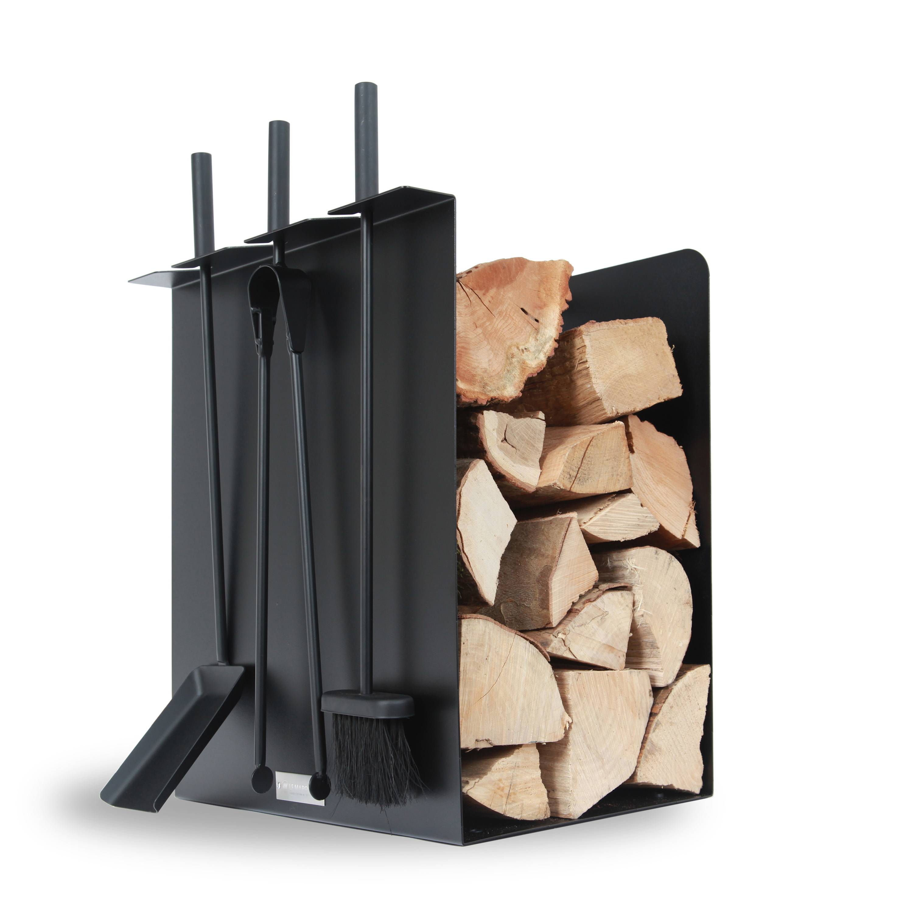 Le Marquier - Serviteur range buche original Noir - Image 1