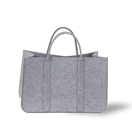 Le Marquier - Sac à bûches tissus gris L.53 P.30 H.35/51 cm DANDY - LE MARQUIER - Image 7