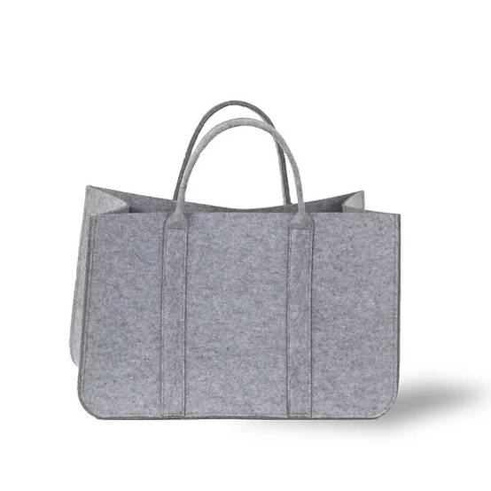 Le Marquier - Sac à bûches tissus gris L.53 P.30 H.35/51 cm DANDY - LE MARQUIER - Image 6