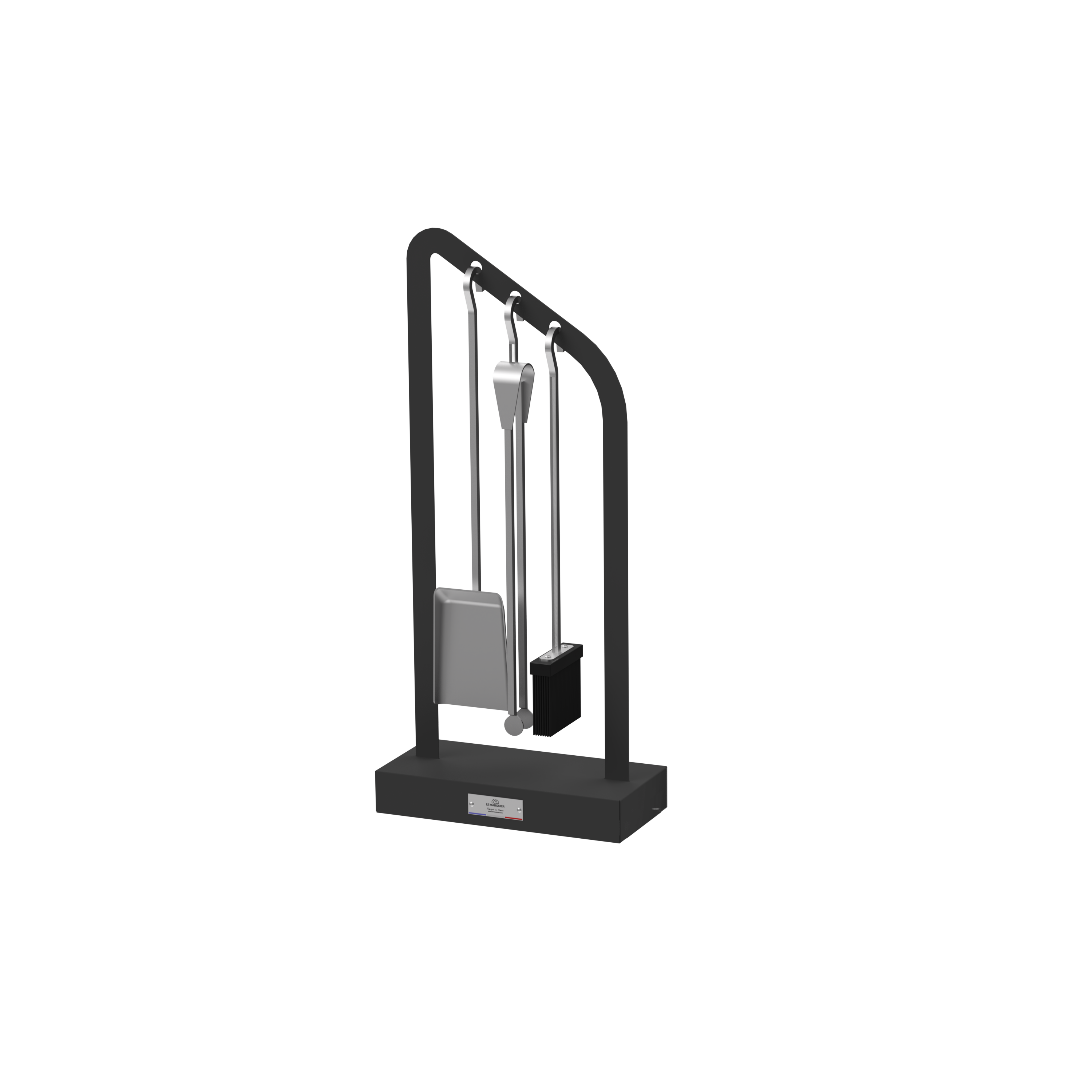 Le Marquier - Serviteur de cheminée acier noir 3 accessoires – LEMARQUIER - Image 2