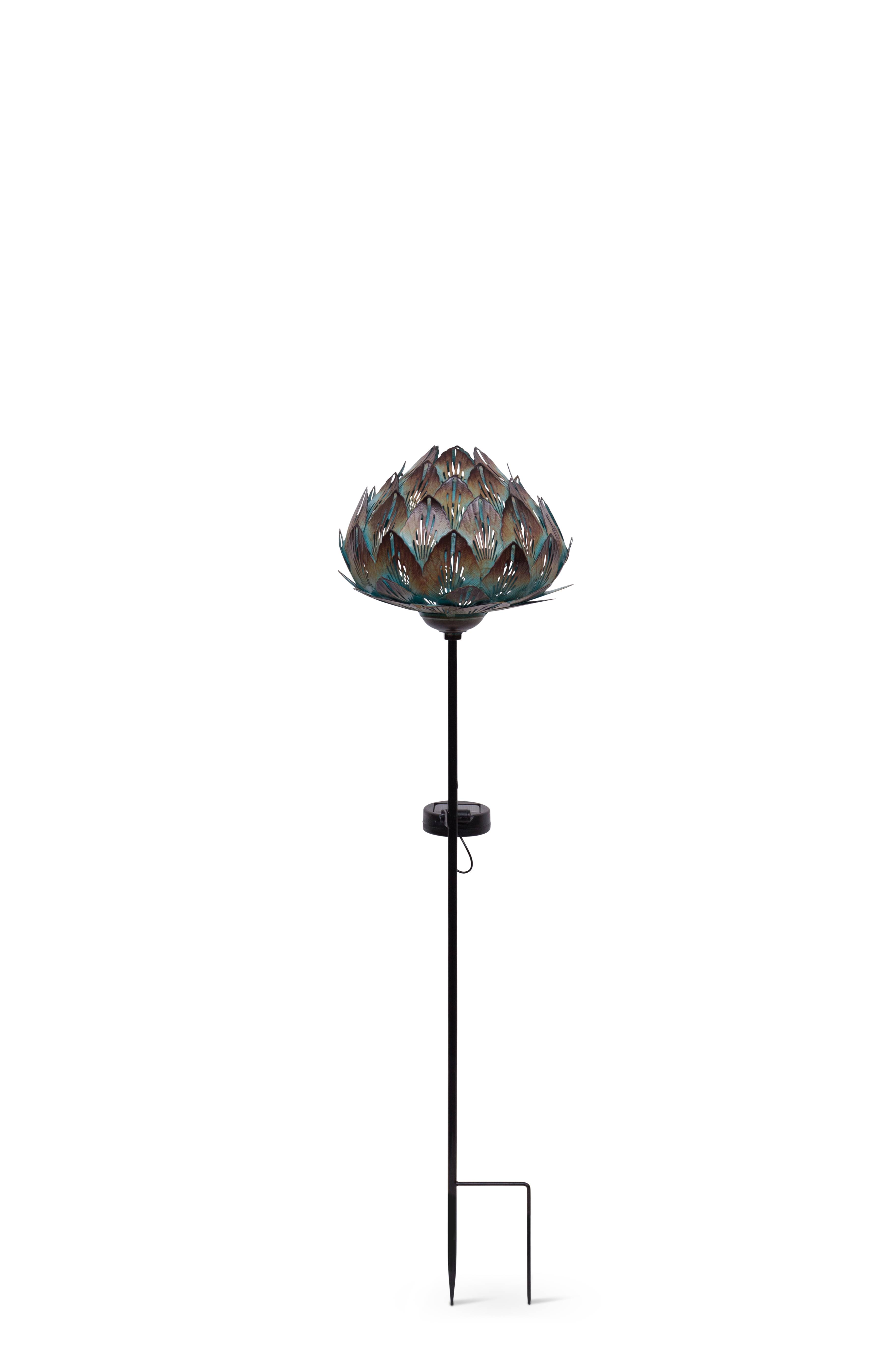 Garden ID - Lampe solaire  sur tige chou L.18 H.70 cm - Garden Id - Image 2
