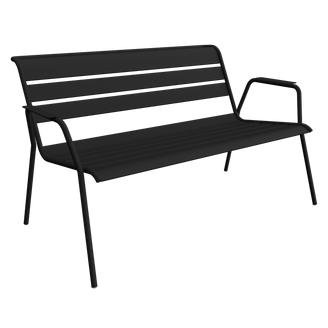 Fermob - Banquette de jardin acier carbone 2 places Monceau Fermob