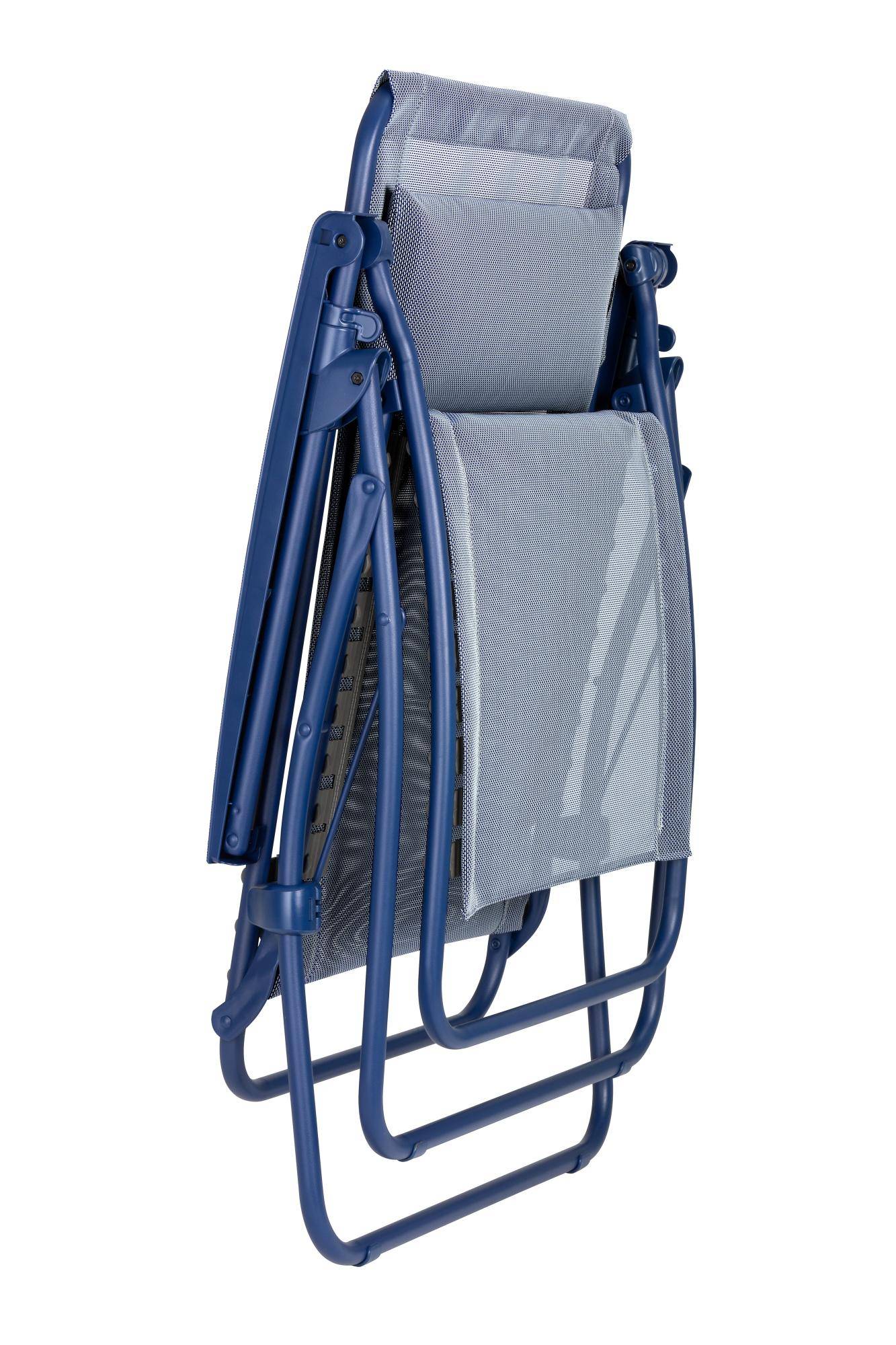 Lafuma-Mobilier - Fauteuil de jardin acier batyline indigo R-Clip Lafuma Mobilier - Image 2
