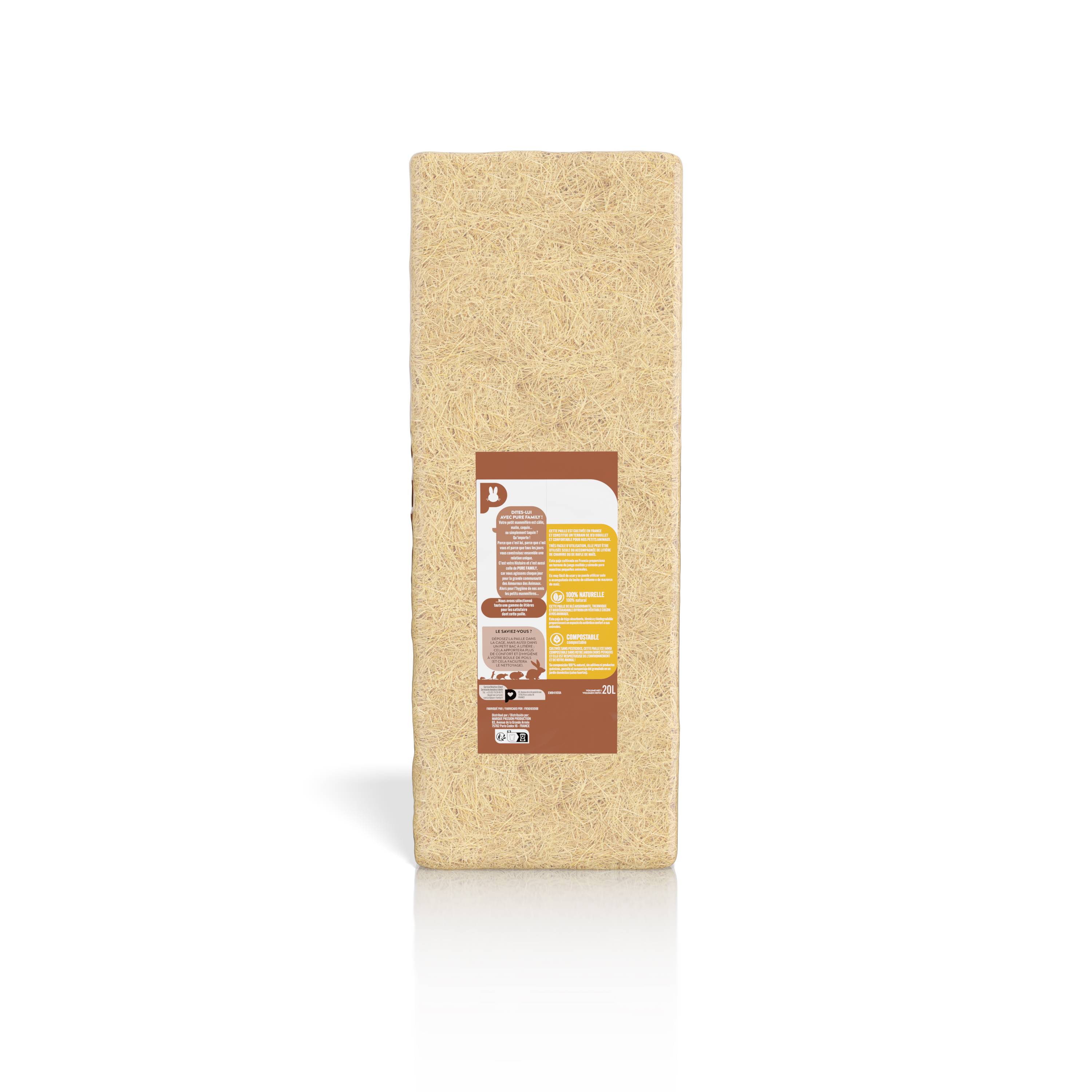 Pure Family - Paille rongeur 20L - PURE FAMILY - Image 3