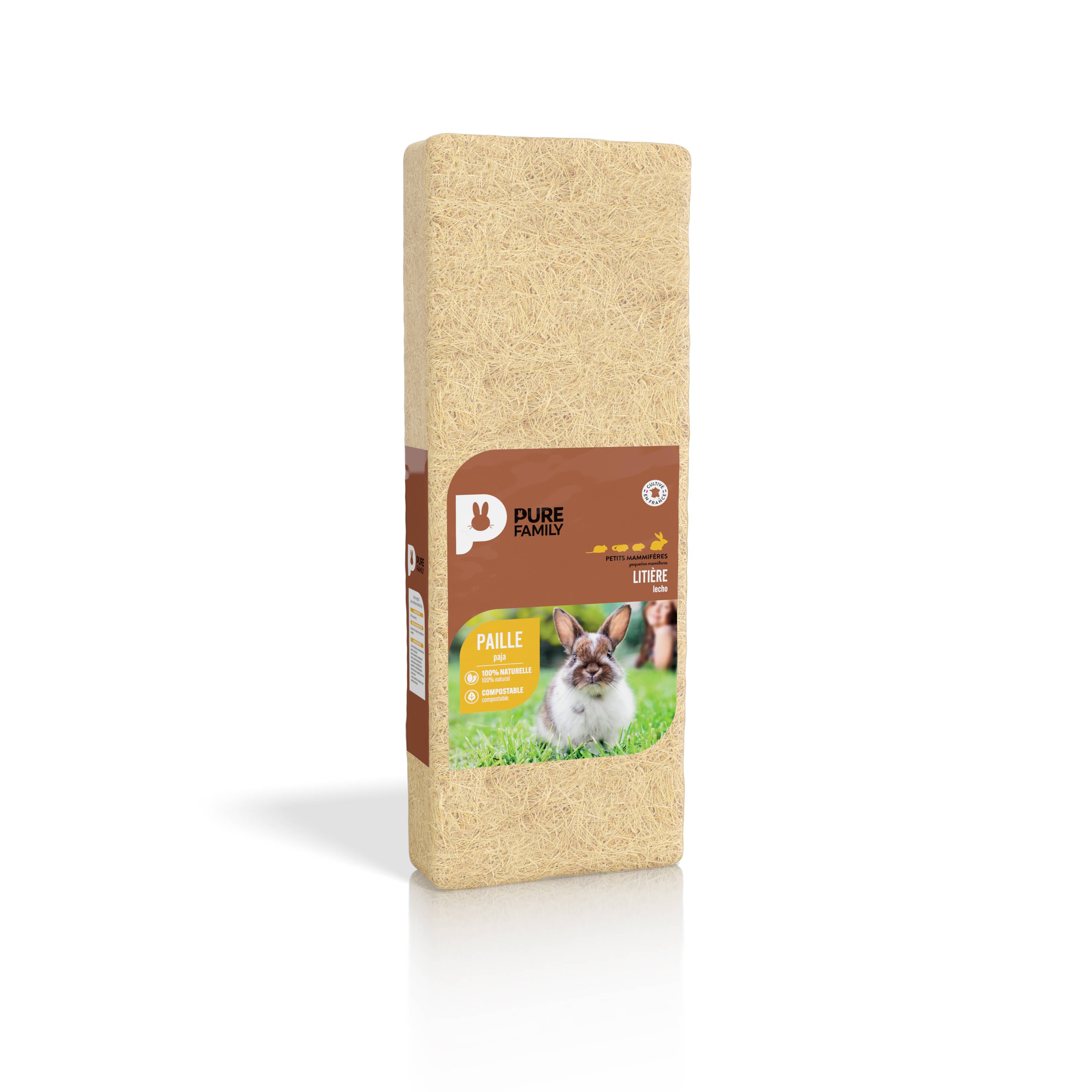 Pure Family - Paille rongeur 20L - PURE FAMILY - Image 1