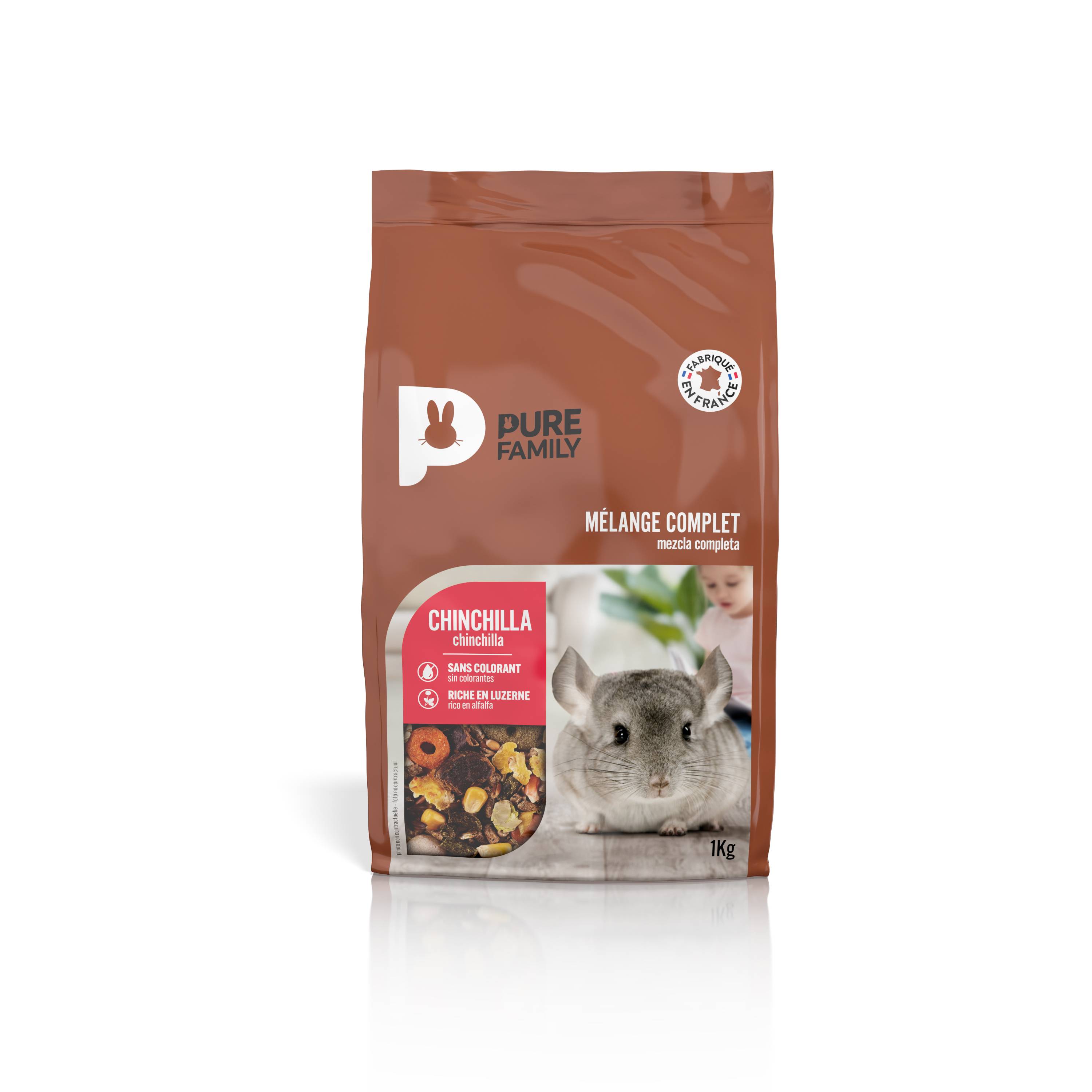 Pure Family - Mélange complet Chinchilla 1 kg - Pure Family - Image 1