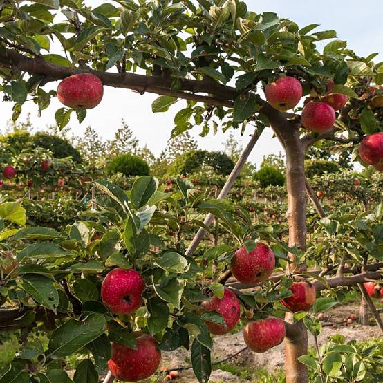 Kit de haie fruitière : 4 pommiers en cordon - Image 5