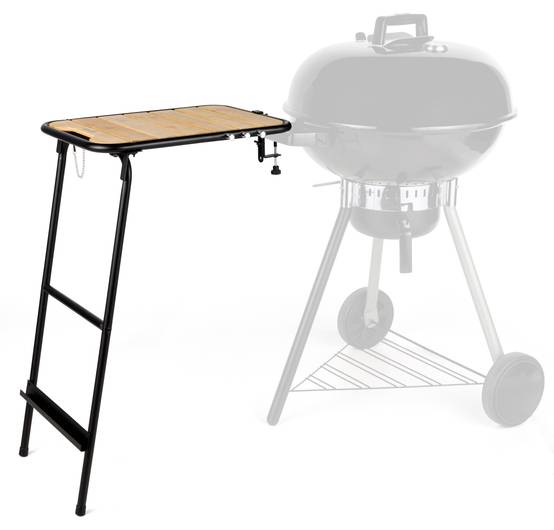 Ecloz - Tablette d'appoint barbecue universelle bois métal ECLOZ - Image 2