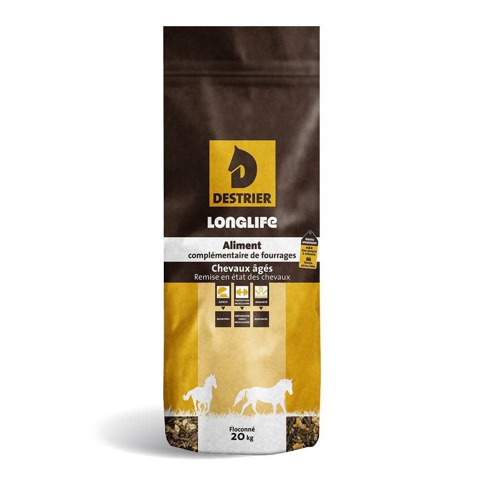 Destrier - Aliment complémentaire pour Chevaux et Poneys âgés LONGLIFE 20 kg - Destrier - Image 10