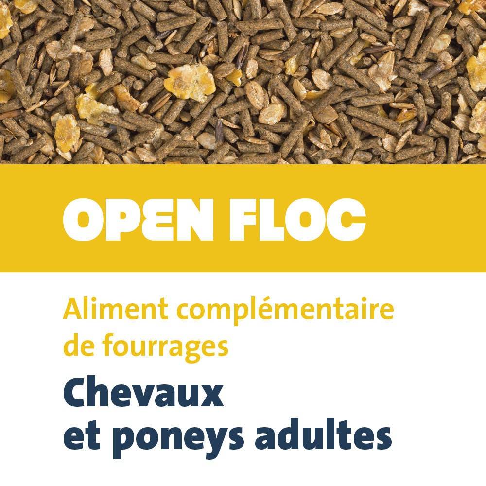 Destrier - Aliment complémentaire pour Chevaux et Poneys OPEN FLOC 20 kg - Destrier - Image 12
