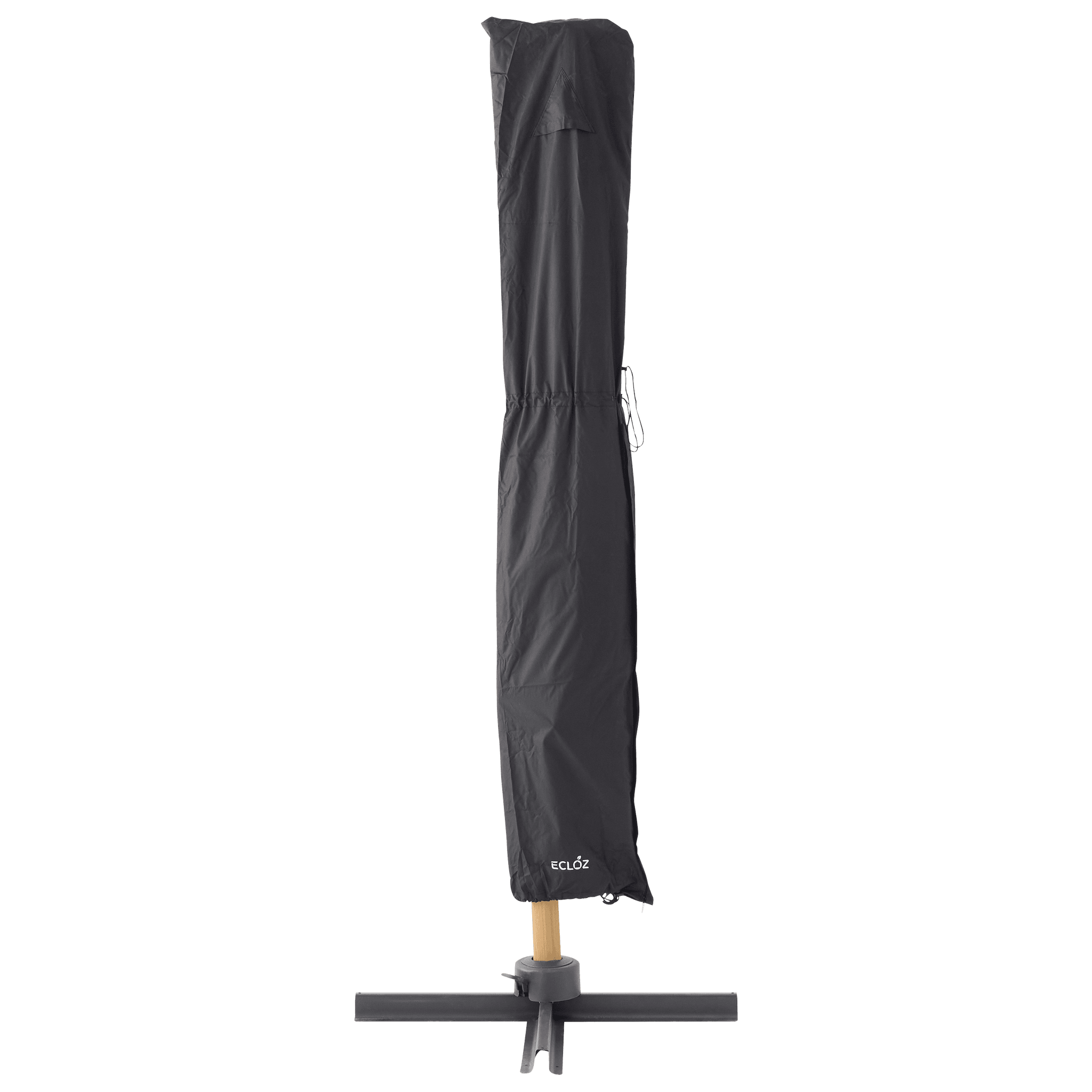 Ecloz - Housse de parasol déporté imperméable polyester anthracite ECLOZ - Image 3