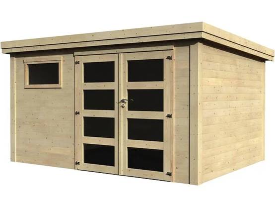 Decor et Jardin - Abri de jardin bois toit plat 12m² Paolo Décor et Jardin - Image 3