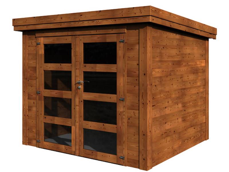 Decor et Jardin - Abri de jardin bois traité toit plat 6m² Pico Décor et Jardin - Image 1