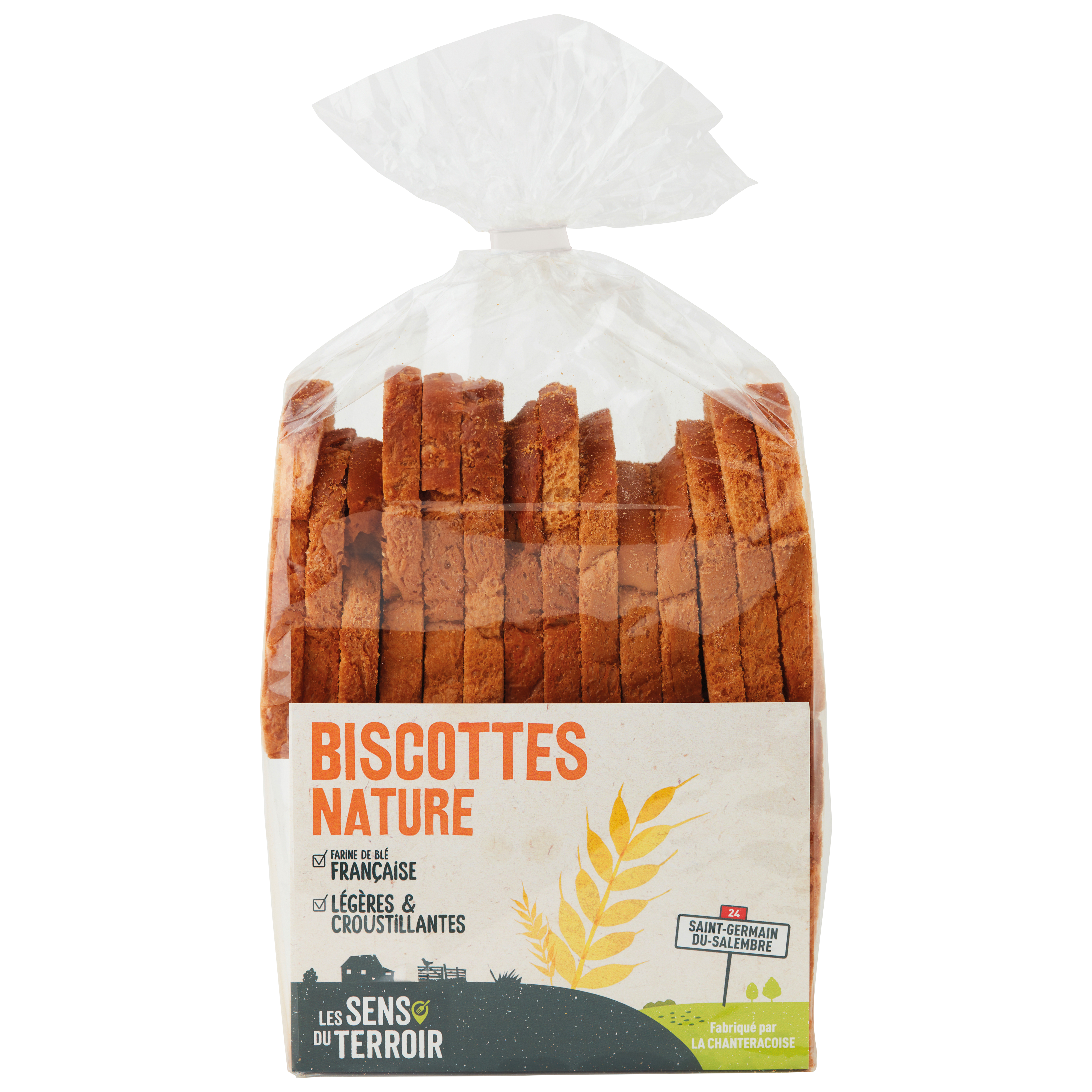 Les Sens du Terroir - Biscottes nature 170 g - Les Sens du Terroir