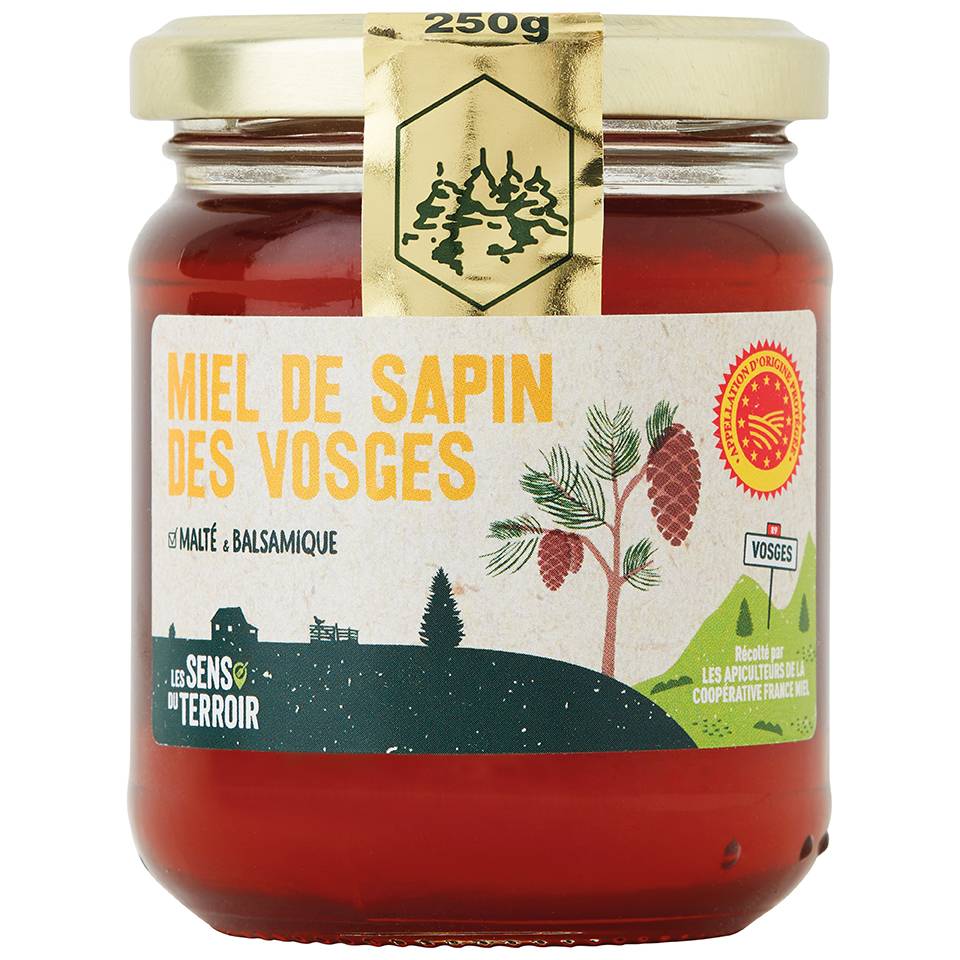 Les Sens du Terroir - Miel de sapin des Vosges AOP 250 g - Les Sens du Terroir