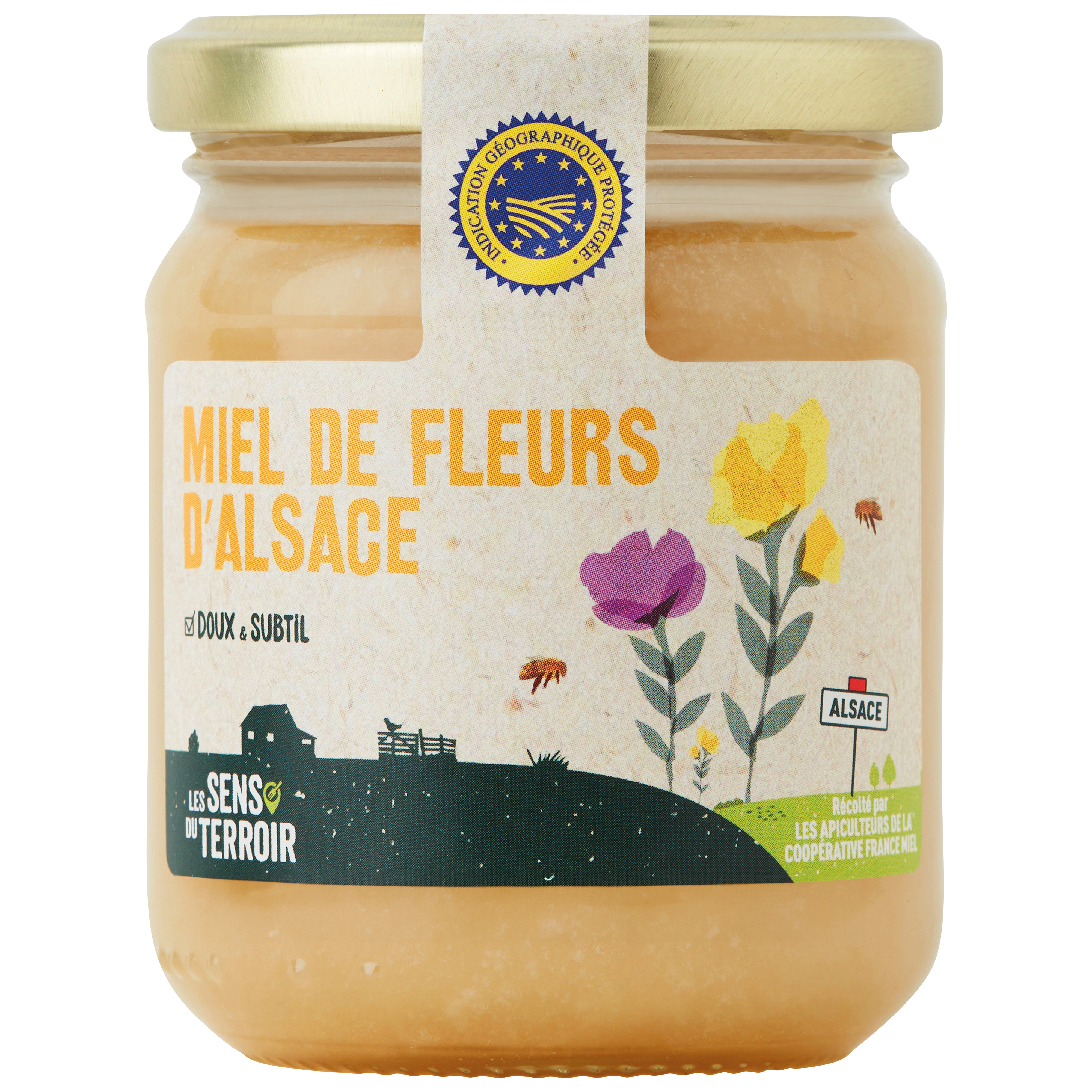 Les Sens du Terroir - Miel de fleurs d'Alsace IGP 250 g - Les Sens du Terroir